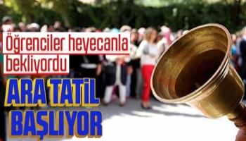 Okullarda ilk ara tatil için son ders zili yarın çalacak