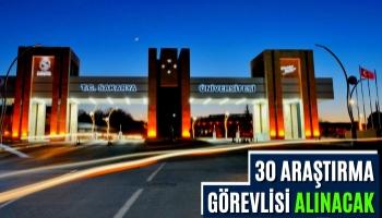 Sakarya Üniversitesi 30 Araştırma Görevlisi Alacak