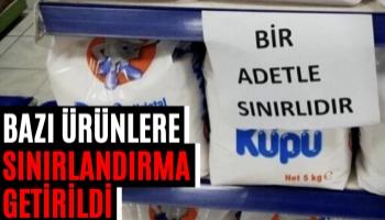 Marketlerde Bazı Ürünlere Sınırlandırma Getirildi