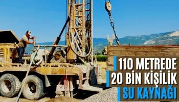 Büyükşehir, 110 Metrede 20 Bin Kişilik Su Kaynağına Ulaştı