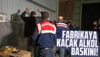 Fabrikaya kaçak alkol baskını