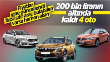 Türkiye'de satılan en ucuz sıfır otomobiller