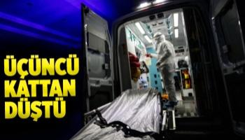 Serdivan'da üçüncü kattan düşen kişi ağır yaralandı