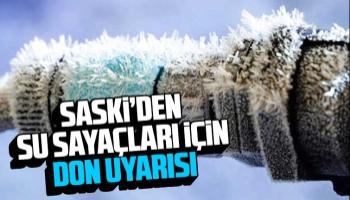 Sayaçlar ve su tesisatları için don uyarısı