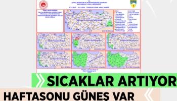 Sıcaklıklar artıyor, hafta sonu güneş var