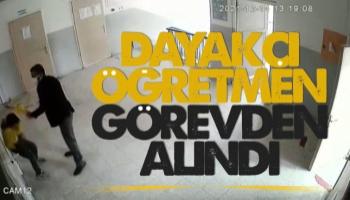 Dayakçı öğretmen görevden alındı