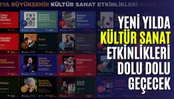 Yeni Yılda Kültür Sanat Etkinlikleri Dolu Dolu Geçecek