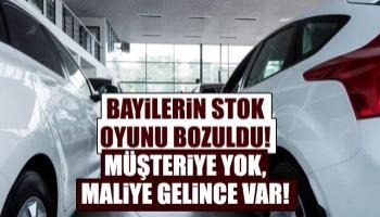 Sıfır araçların bayilerde stoklandığı ortaya çıktı