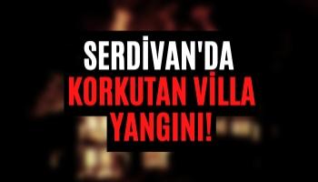 Serdivan'da Korkutan Villa Yangını!