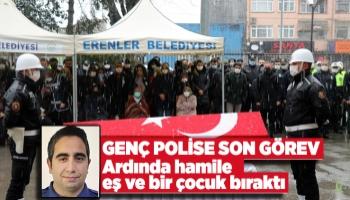 Kalbine yenik düşen genç polis için tören düzenlendi