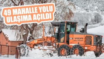 Kapalı 67 mahalle yolundan 49'u ulaşıma açıldı