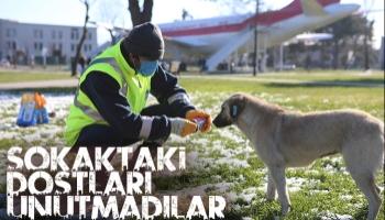 Büyükşehir yılın en soğuk günlerinde onlar için sahada