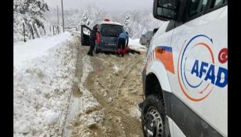 Yaylada kara saplanıp mahsur kaldılar