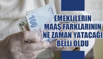 Emeklilerin maaş farklarını alacağı tarih belli oldu