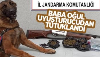 Baba oğul uyuşturucudan tutuklandı