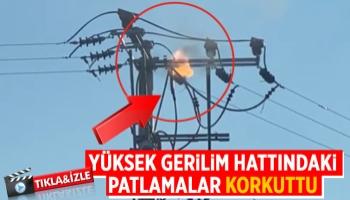 Akyazı'da yüksek gerilim hattında patlama