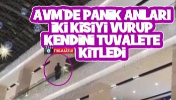 İki kişiyi vurup kendini AVM'ye kilitledi