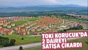 Korucuk'ta TOKİ'den satılık daireler