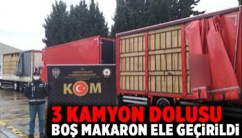 14 milyon 510 bin adet makaron ele geçirildi