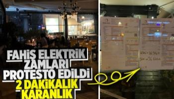 Elektrik zamlarını şalterleri indirip protesto ettiler