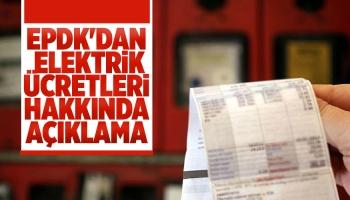 Elektrik ücretleri hakkında açıklama