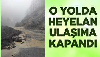 Akyazı'da o yol heyelan nedeniyle ulaşıma kapandı