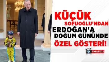 Sofuoğlu'nun oğlundan Erdoğan'a gösteri