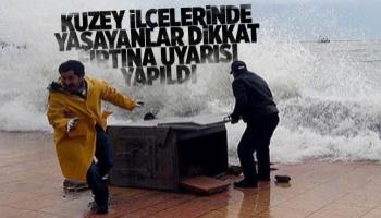 Kuzey ilçeleri için fırtına uyarısı