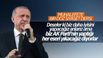 Cumhurbaşkanı Erdoğan muhalefet partilerini hedef aldı