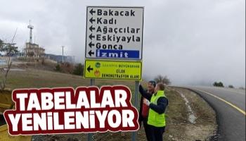 Büyükşehir tabelaları yeniliyor