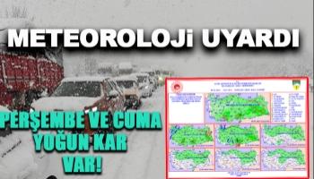 Sakarya için yoğun kar uyarısı