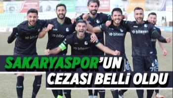 PFDK'ya sevk edilen Sakaryaspor'un cezası belli oldu