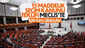 Seçim Kanunu'nda değişiklik teklifi Meclis'te