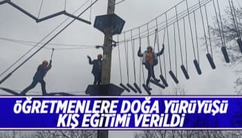 Öğretmenlere Doğa Yürüyüşü Kış eğitimi verildi