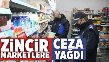 Akyazı da zincir marketlere ceza