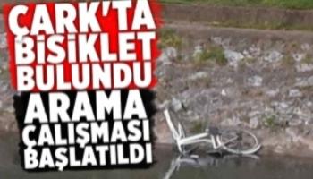 Çark Deresi'ne düşmüş bisiklet bulundu, arama yapılıyor