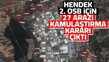 2. OSB için 27 arazi kamulaştırıldı