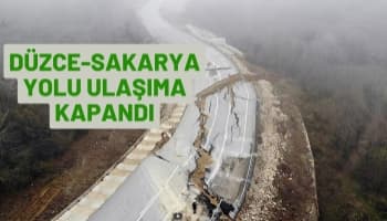 Düzce-Sakarya Yolu Ulaşıma Kapandı