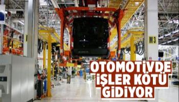 Otomotiv üretiminde düşüş sürüyor