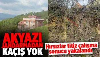 Akyazı jandarmanın titiz çalışması hırsızlığı aydınlattı