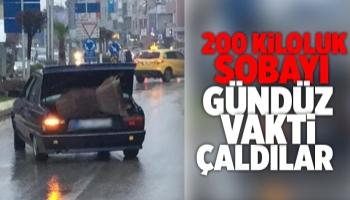 Akyazı'da 200 kiloluk sobayı çaldılar