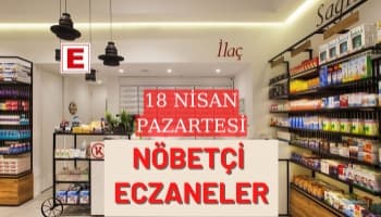 Sakarya Nöbetçi Eczaneler 18 Nisan Pazartesi