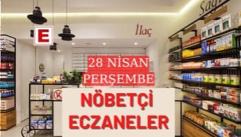 Sakarya Nöbetçi Eczaneler 28 Nisan Perşembe