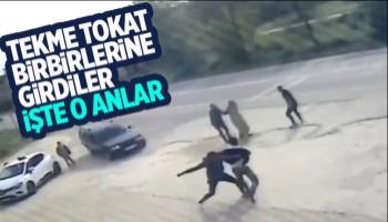 Tekme tokat kavga ettiler