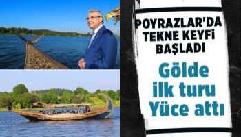 Poyrazlar'da tekne ile gezi dönemi başladı