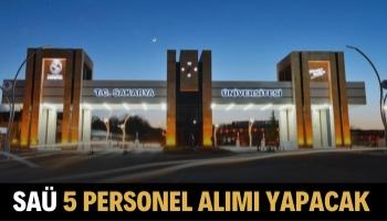 SAÜ Personel Alımı Yapıyor