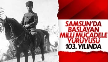 Atatürk'ün Samsun'a çıkışının 103. yılı