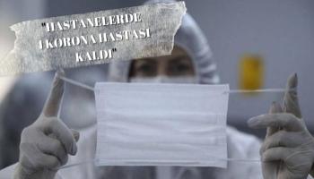 Hastanelerde 1 korona hastası kaldı