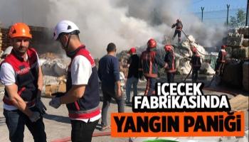 Akyazı'da fabrikada yangın