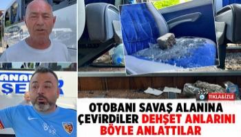 Taraftarlar otobanı savaş alanına çevirdi